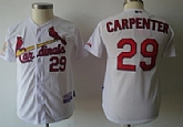 Youth St. Louis Cardinals #29 Chris Carpenter White Jerse..,baseball caps,new era cap wholesale,wholesale hats