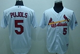 Youth St.Louis Cardinals #5 White Pujlos Kid Jerseys,baseball caps,new era cap wholesale,wholesale hats