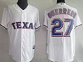 Youth Texas Rangers #27 GUERRERO White Jerseys,baseball caps,new era cap wholesale,wholesale hats