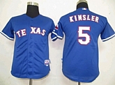 Youth Texas Rangers #5 Kinsler Blue Jerseys,baseball caps,new era cap wholesale,wholesale hats