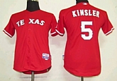 Youth Texas Rangers #5 Kinsler Red Jerseys,baseball caps,new era cap wholesale,wholesale hats