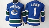 Youth Vancouver Canucks #1 Luongo Blue Jerseys,baseball caps,new era cap wholesale,wholesale hats