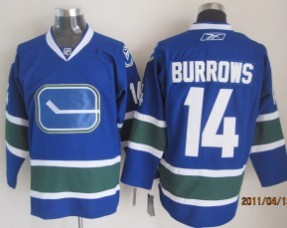Youth Vancouver Canucks #14 BURROWS Blue Third Jerseys