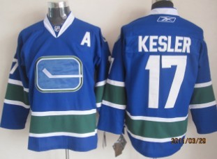 Youth Vancouver Canucks #17 Kesler Blue Third Jerseys