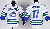 Youth Vancouver Canucks #17 Ryan Kesler White Jerseys,baseball caps,new era cap wholesale,wholesale hats