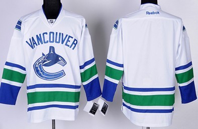 Youth Vancouver Canucks Blank White Jerseys