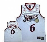 2002 All Stars Philadelphia 76ers #6 Allen Iverson White Swingman Throwback Jerseys,baseball caps,new era cap wholesale,wholesale hats