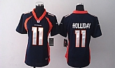 2013 Womens Nike Denver Broncos #11 Holliday Blue Game Jerseys,baseball caps,new era cap wholesale,wholesale hats