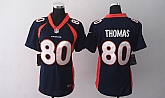 2013 Womens Nike Denver Broncos #80 Thomas Blue Game Jerseys,baseball caps,new era cap wholesale,wholesale hats