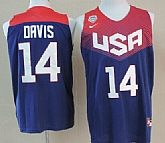 2014 FIBA Team USA #14 Anthony Davis Swingman Navy Blue Jerseys,baseball caps,new era cap wholesale,wholesale hats