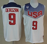 2014 FIBA Team USA #9 Demar DeRozan Swingman White Jerseys,baseball caps,new era cap wholesale,wholesale hats