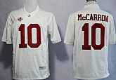 Alabama Crimson Tide #10 A.J. McCarron 2013 White Limited Jerseys,baseball caps,new era cap wholesale,wholesale hats