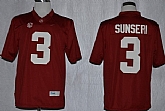 Alabama Crimson Tide #3 Vinnie Sunseri Red Jerseys,baseball caps,new era cap wholesale,wholesale hats