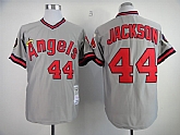 Anaheim Angels #44 Jackson Grey 1985 Throwback Jerseys,baseball caps,new era cap wholesale,wholesale hats