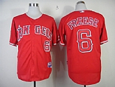 Anaheim Angels #6 Freese Red Jerseys,baseball caps,new era cap wholesale,wholesale hats