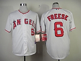 Anaheim Angels #6 Freese White Jerseys,baseball caps,new era cap wholesale,wholesale hats