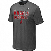 Anaheim Angels 2014 Home Practice T-Shirt - Dark Grey,baseball caps,new era cap wholesale,wholesale hats