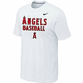Anaheim Angels 2014 Home Practice T-Shirt - White,baseball caps,new era cap wholesale,wholesale hats
