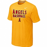 Anaheim Angels 2014 Home Practice T-Shirt - Yellow,baseball caps,new era cap wholesale,wholesale hats