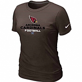 Arizona Cardinals Brown Women's Critical Victory T-Shirt,baseball caps,new era cap wholesale,wholesale hats