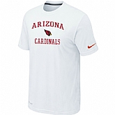 Arizona Cardinals Heart & Soul T-Shirt White,baseball caps,new era cap wholesale,wholesale hats