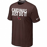Arizona Cardinals Just Do It Brown T-Shirt,baseball caps,new era cap wholesale,wholesale hats