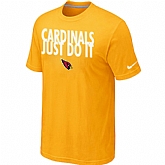 Arizona Cardinals Just Do It Yellow T-Shirt,baseball caps,new era cap wholesale,wholesale hats