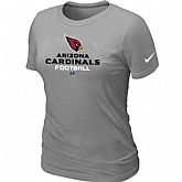 Arizona Cardinals L.Grey Women's Critical Victory T-Shirt,baseball caps,new era cap wholesale,wholesale hats