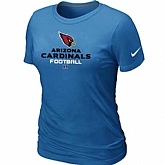 Arizona Cardinals L.blue Women's Critical Victory T-Shirt,baseball caps,new era cap wholesale,wholesale hats