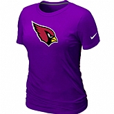Arizona Cardinals Purple Women's Logo T-Shirt,baseball caps,new era cap wholesale,wholesale hats