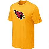 Arizona Cardinals Sideline Legend Authentic Logo T-Shirt Yellow,baseball caps,new era cap wholesale,wholesale hats