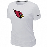 Arizona Cardinals White Women's Logo T-Shirt,baseball caps,new era cap wholesale,wholesale hats
