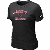 Arizona Cardinals Women's Heart & Sou Blackl T-Shirt,baseball caps,new era cap wholesale,wholesale hats