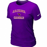 Arizona Cardinals Women's Heart & Sou Purplel T-Shirt,baseball caps,new era cap wholesale,wholesale hats