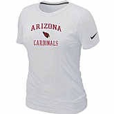 Arizona Cardinals Women's Heart & Sou Whitel T-Shirt,baseball caps,new era cap wholesale,wholesale hats