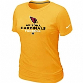Arizona Cardinals Yellow Women's Critical Victory T-Shirt,baseball caps,new era cap wholesale,wholesale hats