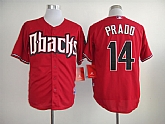 Arizona Diamondbacks #14 Prado Red Jerseys,baseball caps,new era cap wholesale,wholesale hats