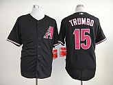Arizona Diamondbacks #15 Trumbo Black Jerseys,baseball caps,new era cap wholesale,wholesale hats