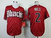 Arizona Diamondbacks #2 Hill Red Cool Base Jerseys,baseball caps,new era cap wholesale,wholesale hats