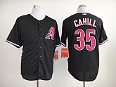 Arizona Diamondbacks #35 Cahill Black Cool Base Jerseys,baseball caps,new era cap wholesale,wholesale hats