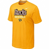 Arizona Diamondbacks 2014 Home Practice T-Shirt - Yellow,baseball caps,new era cap wholesale,wholesale hats