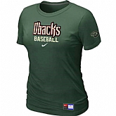 Arizona Diamondbacks Crimson Nike Women's D.Green Short Sleeve Practice T-Shirt,baseball caps,new era cap wholesale,wholesale hats