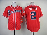 Atlanta Braves #2 B.J.Upton 2014 Red Jerseys,baseball caps,new era cap wholesale,wholesale hats