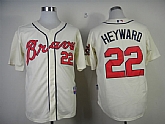 Atlanta Braves #22 Heyward Cream Cool Base Jerseys,baseball caps,new era cap wholesale,wholesale hats