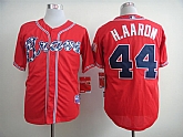 Atlanta Braves #44 Hank Aaron Red Throwback 2014 Jerseys,baseball caps,new era cap wholesale,wholesale hats