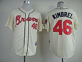 Atlanta Braves #46 Craig Kimbrel Cream Jerseys,baseball caps,new era cap wholesale,wholesale hats