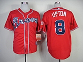 Atlanta Braves #8 Justin Upton 2014 Red Jerseys,baseball caps,new era cap wholesale,wholesale hats