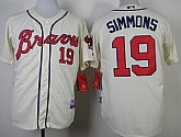 Atlanta Braves #9 Andrelton Simmons Cream Jerseys,baseball caps,new era cap wholesale,wholesale hats