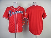 Atlanta Braves Blank 2014 Red Jerseys,baseball caps,new era cap wholesale,wholesale hats