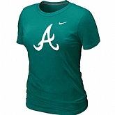 Atlanta Braves Heathered Nike Women's L.Green Blended T-Shirt,baseball caps,new era cap wholesale,wholesale hats